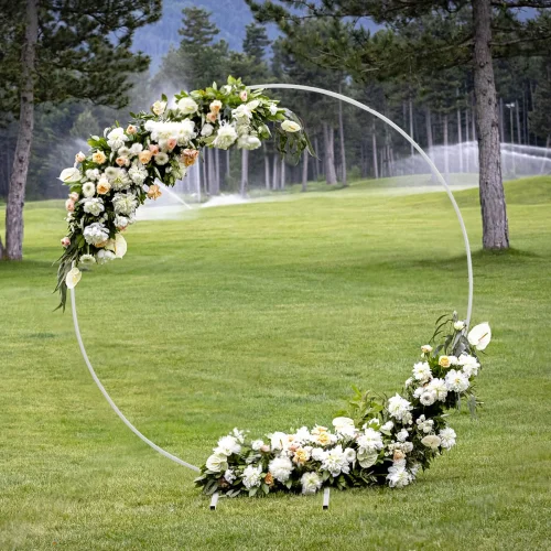 6' Round Balloon Arch White